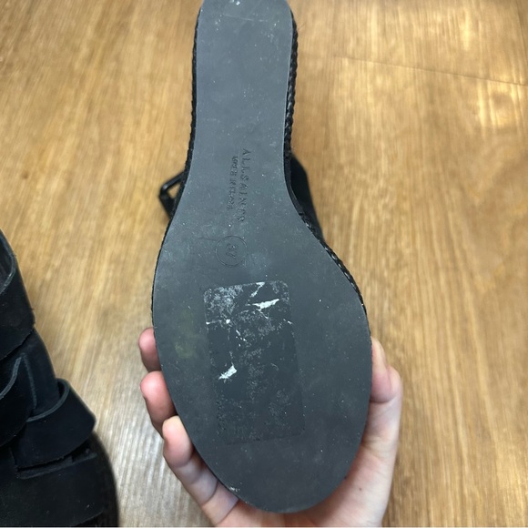 AllSaints Marzee Wedge Sandals - Picture 9 of 9